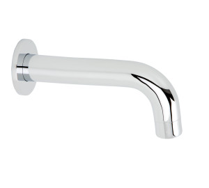 Round wall bath spout